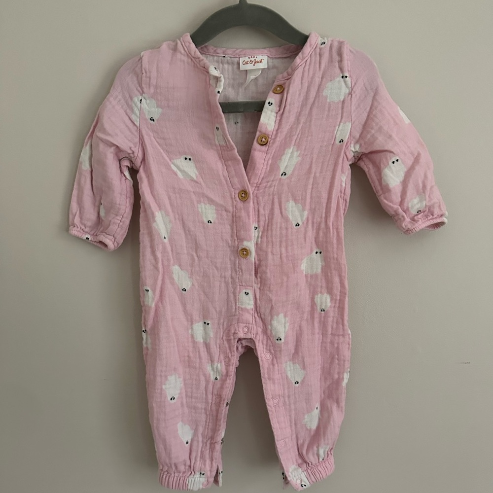 Cat & Jack ghost jumpsuit {Halloween edition} 6 month